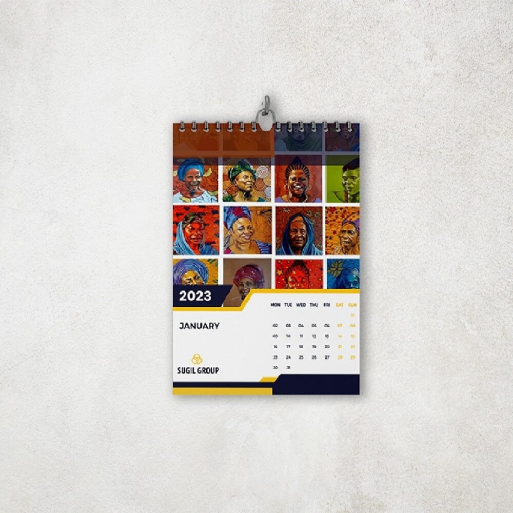 A3 Wall Calendar (13 Sheets) Printing Abuja Nigeria
